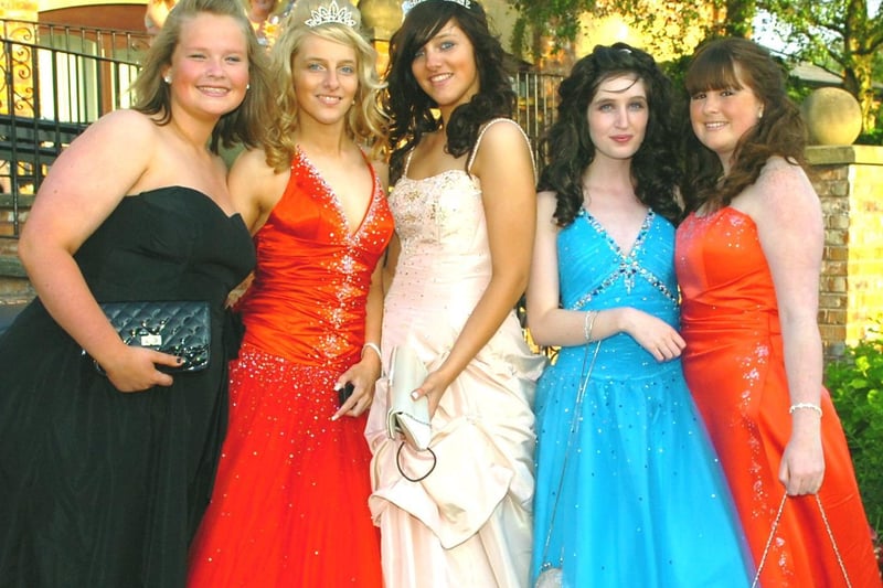 Cardinal Allen Catholic High School, 2009. From left, Drew Wilson-Fyall, Kim Bowley, Rachel Bowley, Katie Bottomley and Louise Moore.