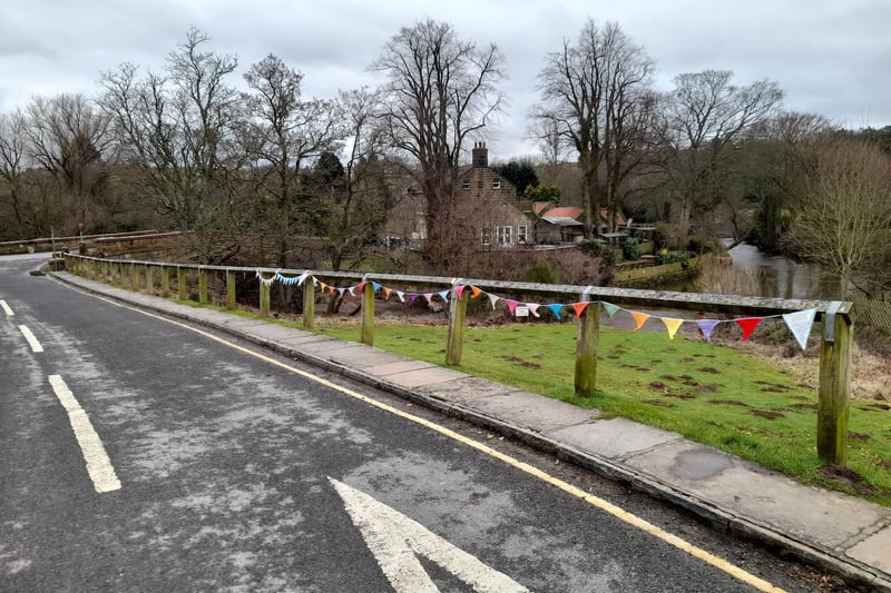 The bunting in Lealholm