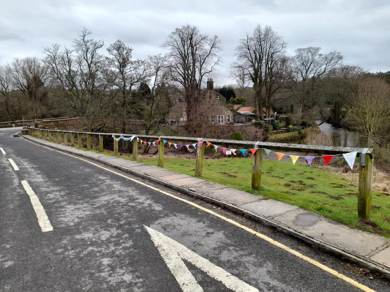 The bunting in Lealholm