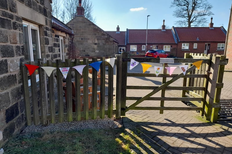 The pretty bunting is brightening up the villages