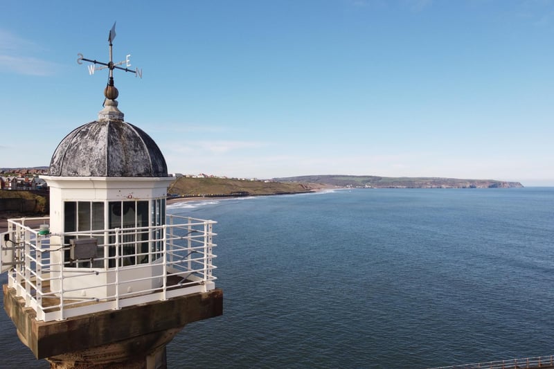 Birds eye view from Whitby Lighthouse