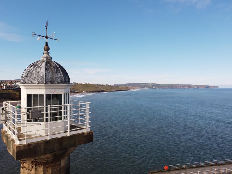 Birds eye view from Whitby Lighthouse
