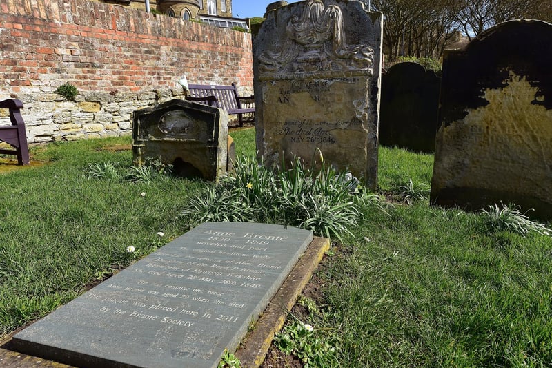 Another view of Anne Bronte's final resting place