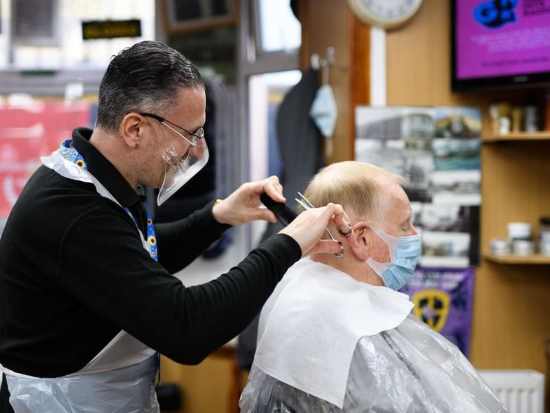 Non-essential shops, hairdressers, nail salons and personal care services will reopen at this point.
Hospitality venues including pubs and restaurants will reopen for outdoor purposes only. A group of up to six people or two different households can meet outdoors.