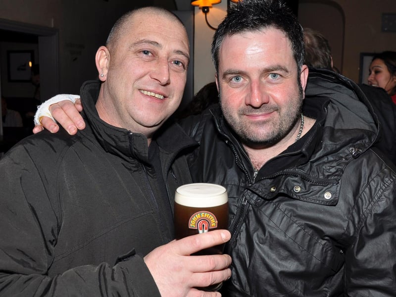 Dave and Jimmy catch up in Soltz, in 2010.