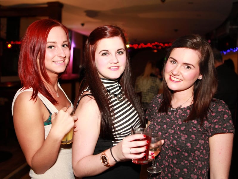 Pariss, Jess and Lauren in Bar2B in 2015.