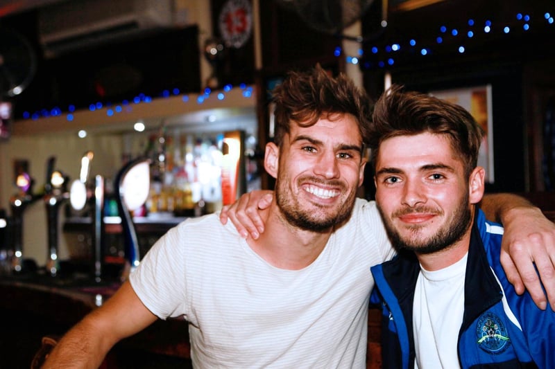 Timmy and Lewis in Bar2B, in September 2016.