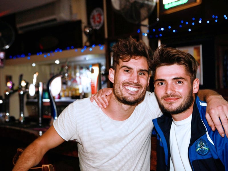 Timmy and Lewis in Bar2B, in September 2016.