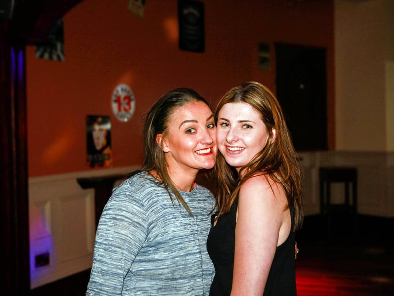 Kelly and Charlotte pose for our photographer in Bar2B, in 2016.