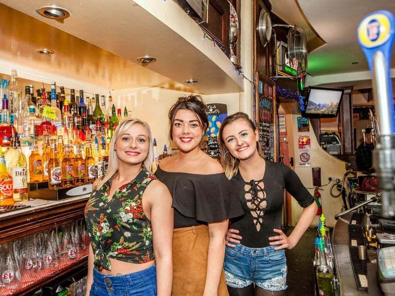Bar girls Melissa, Paige and Chloe in Bar2B, in November 2016.