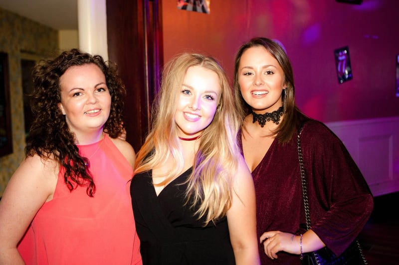 Olivia, Vicky and Holly in Bar2B, in 2016.