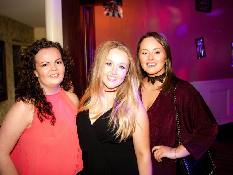 Olivia, Vicky and Holly in Bar2B, in 2016.