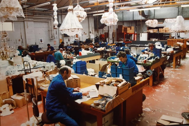 The workshop and assembly section at Chelsom, May 1992