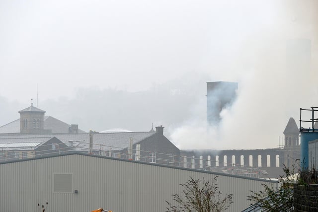 Parts of Keighley were clouded in smoke