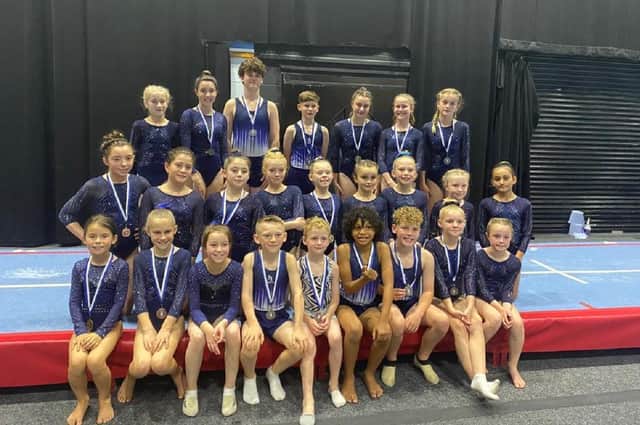 The Wakefield Gym Club team of tumblers who took part in the Yorkshire Championships.