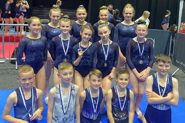 Medal winning Wakefield Gym Club tumblers who took part in the Yorkshire Championships.