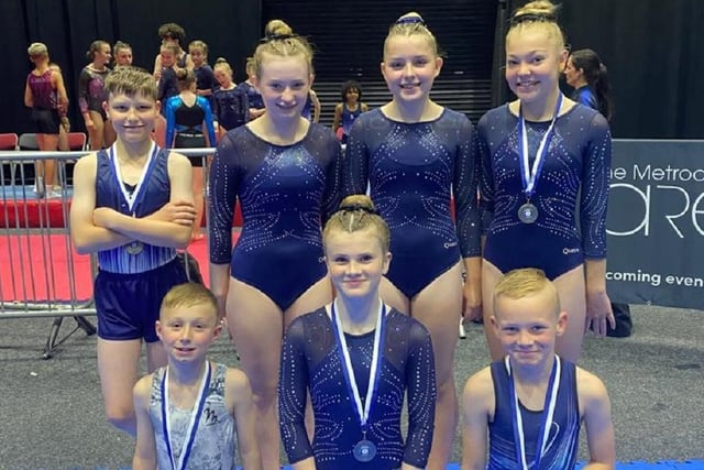 Medal winning Wakefield Gym Club tumblers who took part in the Yorkshire Championships.
