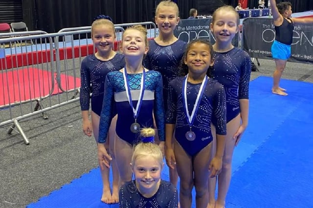 Wakefield Gym Club tumblers who took part with success in the Yorkshire Championships.