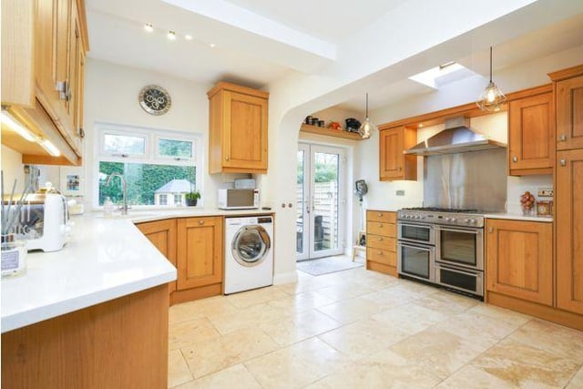 The extended fitted kitchen is a fantastic size for preparing those family meals. It is a real hub of the home.