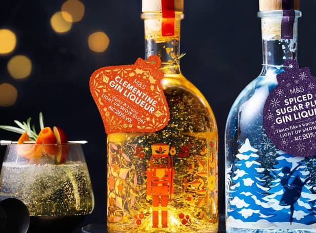 Light-up Snow Globe Gin Liqueurs are back by popular demand and now cost just £15 a bottle