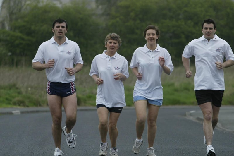 The Shaw family from Bradshaw took part in the Great North Run back in 2004.