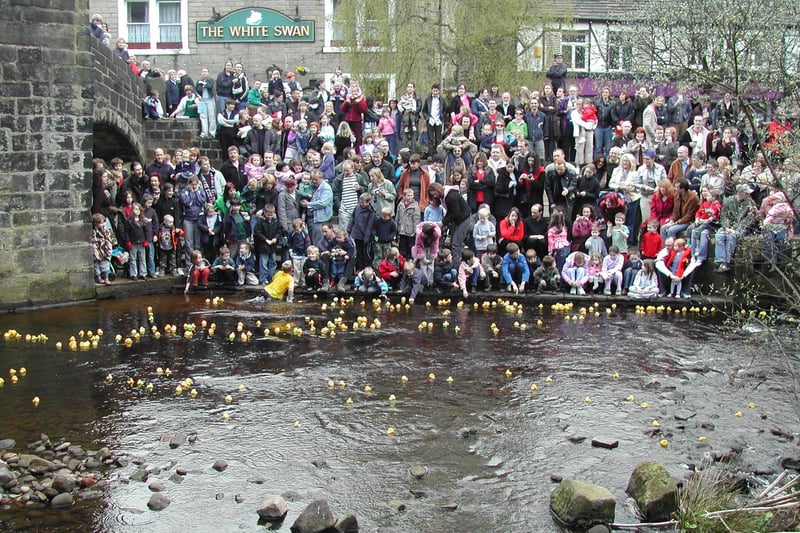 Hebden Bridge Rotary Club Duck Race.