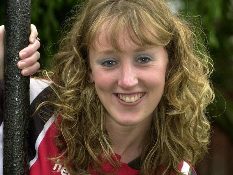 Pictured is football player Julie Bailey from Cross Gates who was set to appear in TV programme Playing the Field.