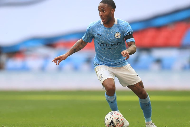 Real Madrid are interested in signing Manchester City's England star Raheem Sterling (Star on Sunday). Photo by ADAM DAVY/POOL/AFP via Getty Images.