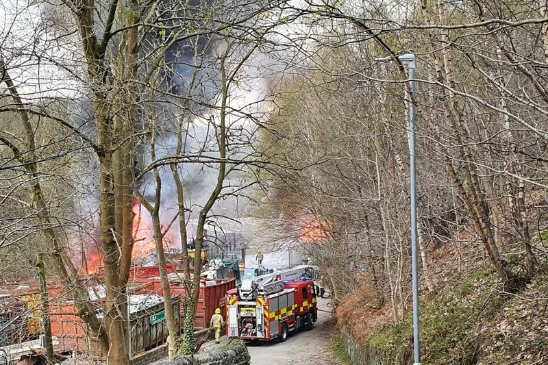 "Please keep doors and windows closed if you are nearby or there's smoke in the area. Firefighters anticipate being at the site for the rest of the day damping down following the fire."