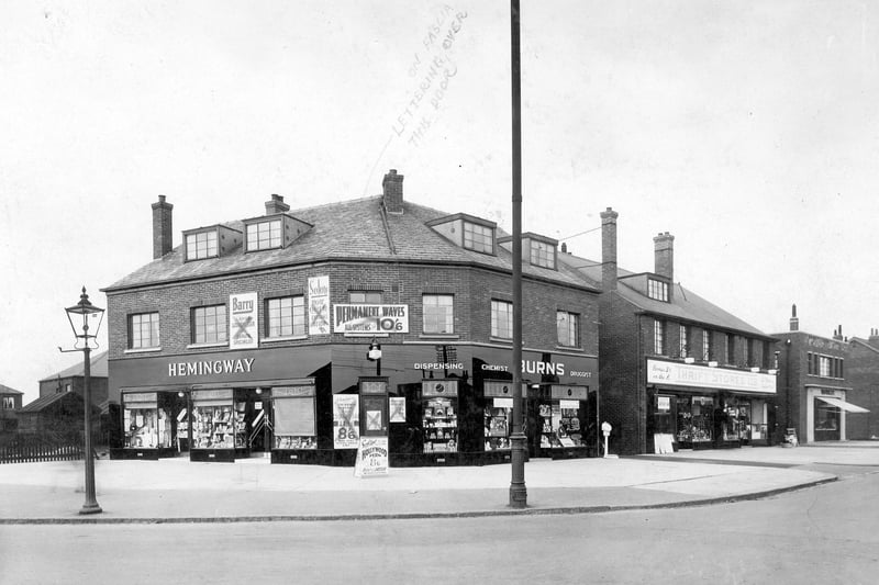 Hemingway's sweet shop on Old Lane in Beeston in April 1935.