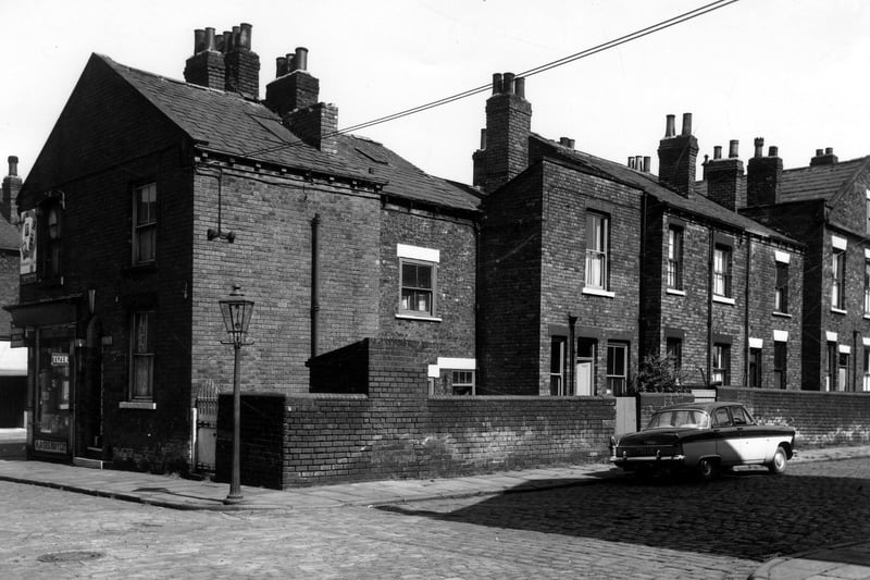 July 1964 and pictured is the sweet shop and tobacconist  at the corner of Hillidge Road in Hunslet run by Cecil Dent.