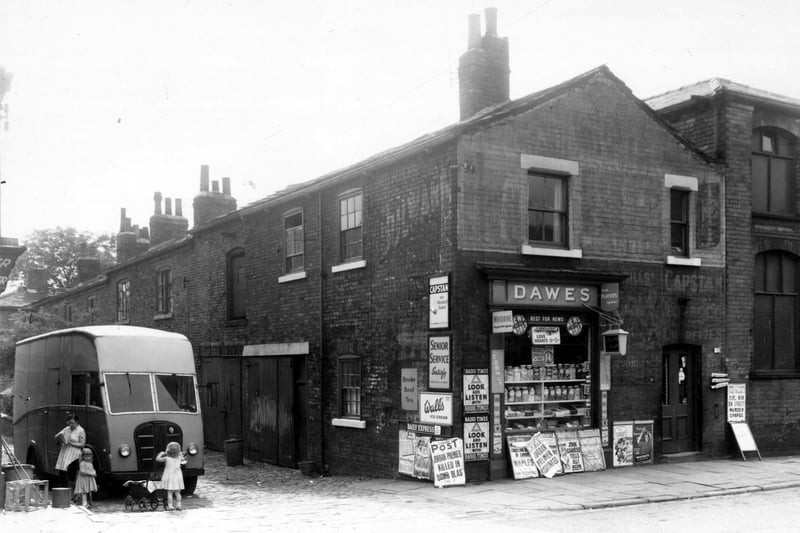 Dawes newsagents and sweet shop on Willow Terrace Road in Woodhouse. Pictured in August 1960.