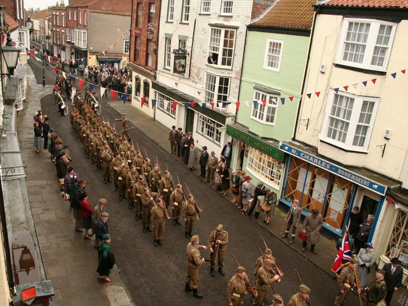 Bridlington was turned into the fictional Walmington-on-Sea in the 1940s to film Dad's Army, starring Bill Nighy and Toby Jones.