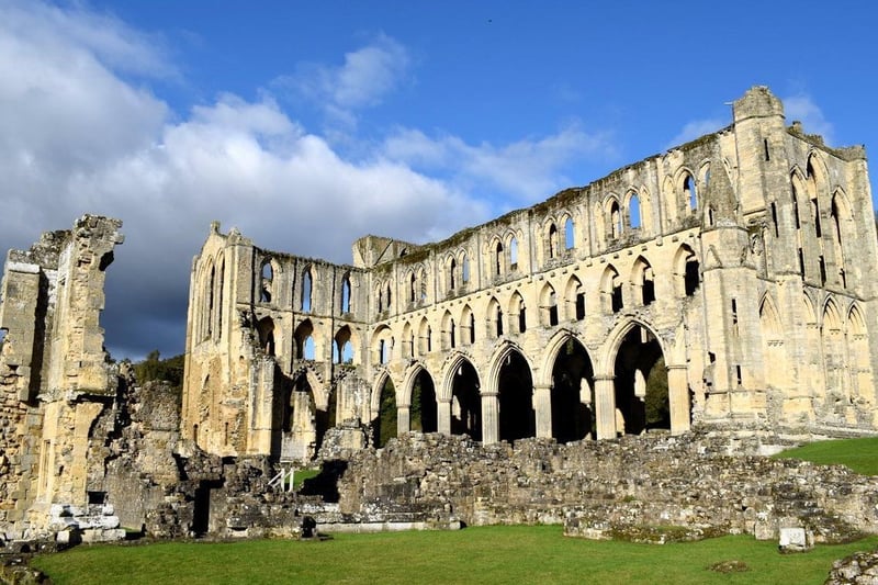 The ruins of Rievaulx Abbey forms the impressive backdrop for King Arthur and his metallic knights for the 2017 Transformers movie.