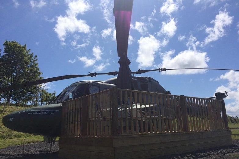 Ream Hills Camping and Caravan Park just off the M55 near Blackpool offer accommodation for touring caravans and motorhomes, but if you are looking for something a little different, you can stay over in their Helicopter Pod.