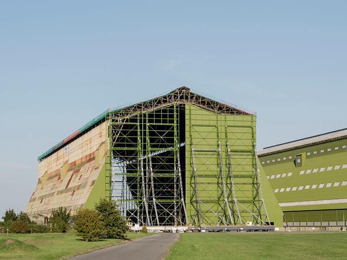 The Cardington Sheds - which were former Royal Air Force airship hangers - have been used extensively over the years for films. Most notably to Star Wars fans, the sheds have been used as the exteriors of the Yavin IV base in A New Hope and Rogue One.