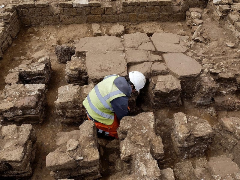Remains of a Roman underfloor heating system have been discovered.