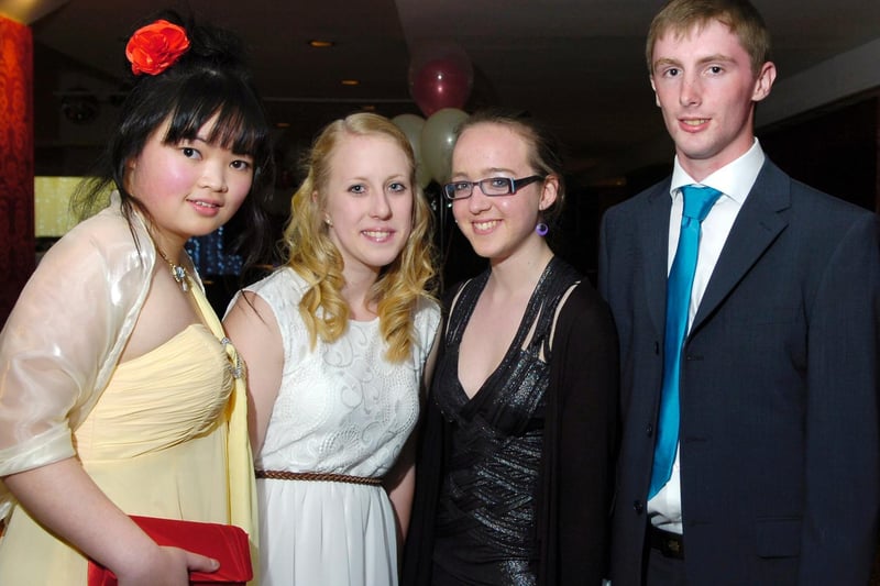 Lytham St Annes High School sixth form prom 2011
L-R Pauline Ma, Charlotte Webster, Emily Slater and Paul Whately.