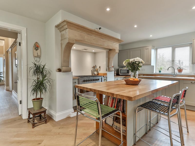 A dining kitchen with character