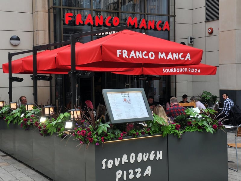 Franco Manca is currently open for outdoor dining but is set to reopen on May 17. There is no booking system in place instead people are asking to join a 'virtual queue' system when they are in 500m of the restaurant and the staff will text the guests when the table is ready.