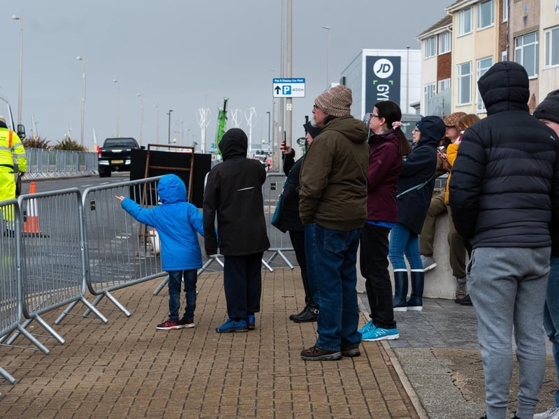 Star Wars fans come to get a closer look at the action in Cleveleys