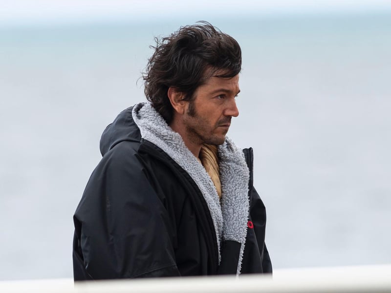 The main man, Mexican actor Diego Luna, 41, is seen on set for Andor