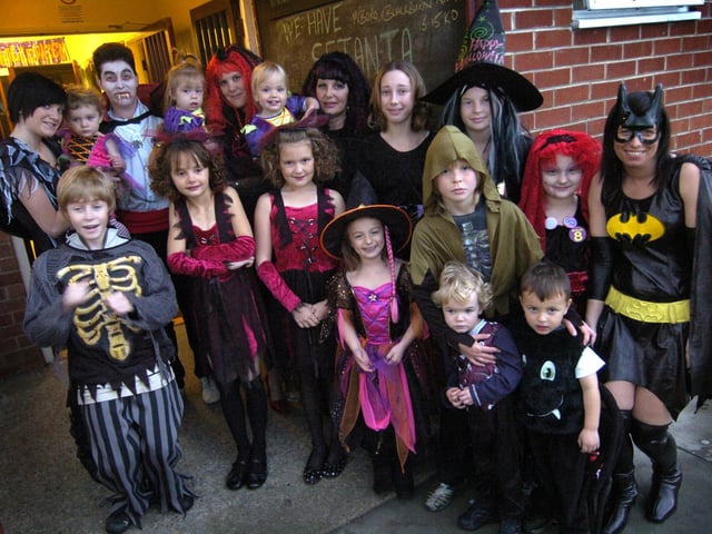 A Halloween fundraiser at Whitby Rugby Club raises cash for a neonatal unit in Middlesbrough.