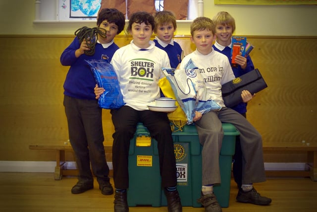 Ruswarp School raised £490 for a shelterbox for international disasters.