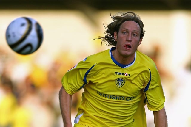 Luciano Becchio runs after the ball during the Carling Cup first round clash against Chester City at the Deva Stadium in August 2008.