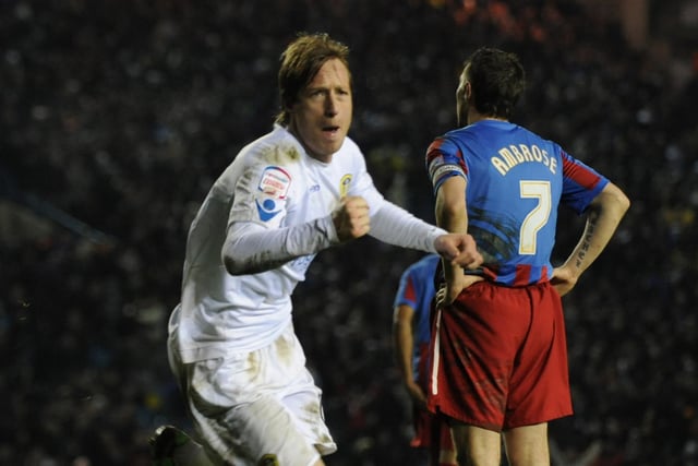 Luciano Becchio scored both goals as the Whites beat Crystal Palace at Elland Road in December 2010.