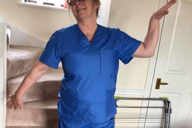 Lynne Brooks wrote: "Six months of sewing scrubs for the NHS #fortheloveofscrubs - it was an absolute pleasure."