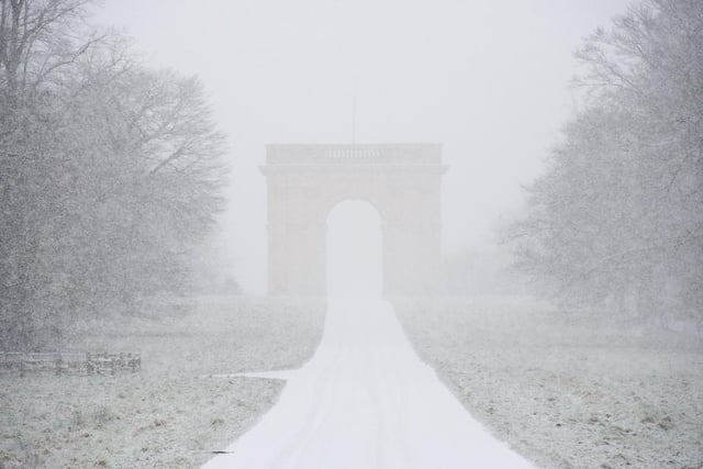 A thick veil of snow at Stowe