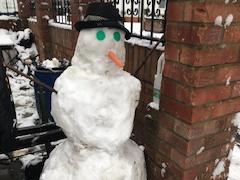 A snowman (Picture by Julie Woolerson)