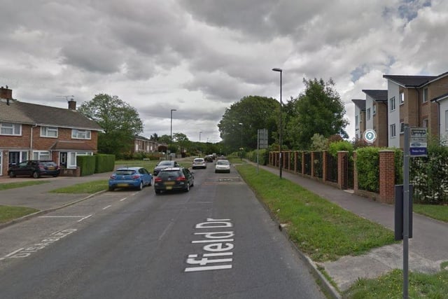 Ewhurst & West Green has seen rates of positive Covid cases fall by 14.5 per cent, from January 14 to January 21. Photo: Google Streetview